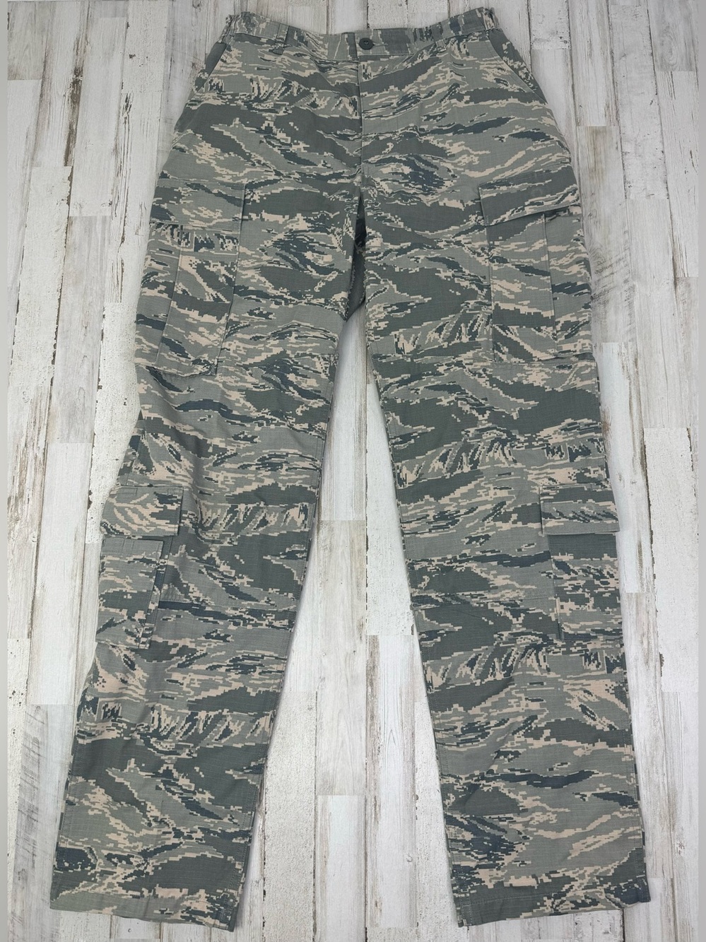 US Air Force Pant Mens 32L (32x35) Camo Cargo Tapered Military Uniform Combat - Picture 1 of 9